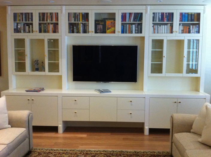 media centre, entertainment unit, custom furniture