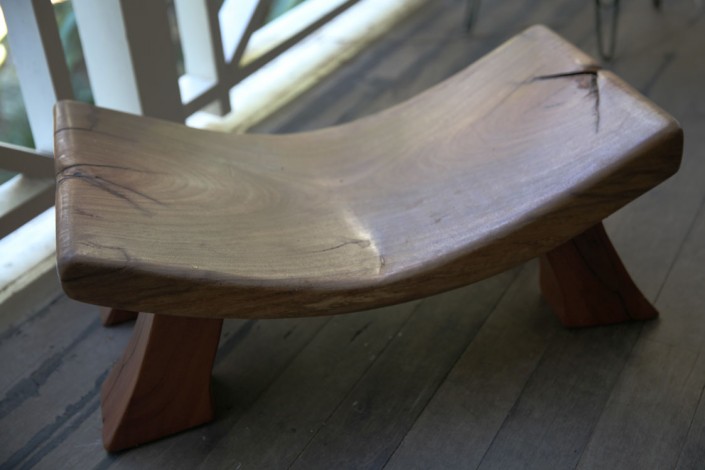 Solid timber furniture, timber foot stool
